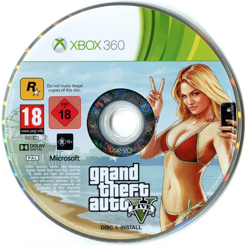 GTA V Xbox 360 COMPLETE 2 DISK SET Grand Theft Auto V