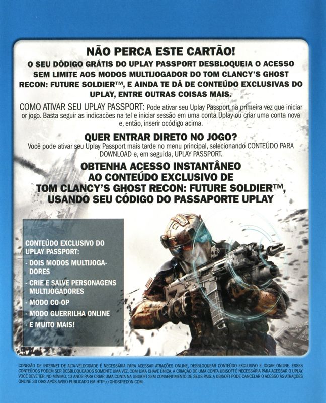 Extras for Tom Clancy's Ghost Recon Anthology (PlayStation 3): Uplay Passport (Portuguese version)