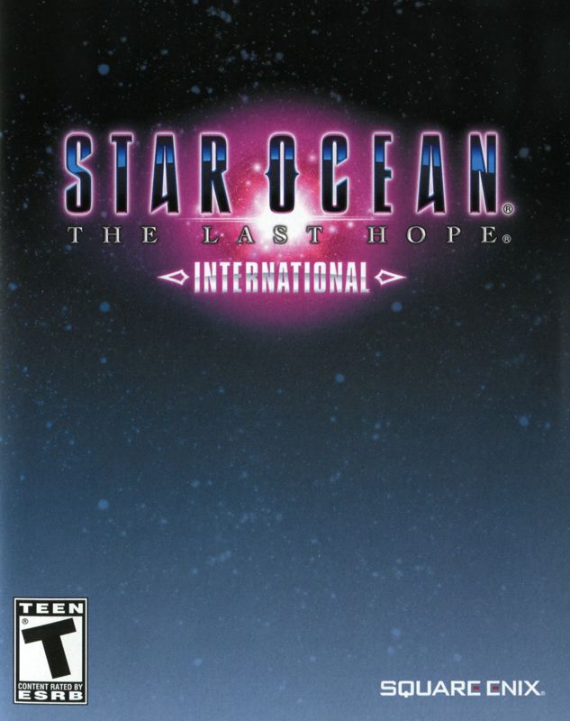 Manual for Star Ocean: The Last Hope - International (PlayStation 3): Front