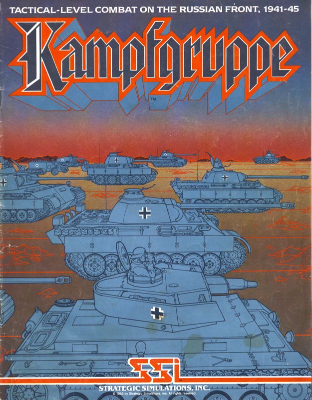 Manual for Kampfgruppe (Commodore 64): Front