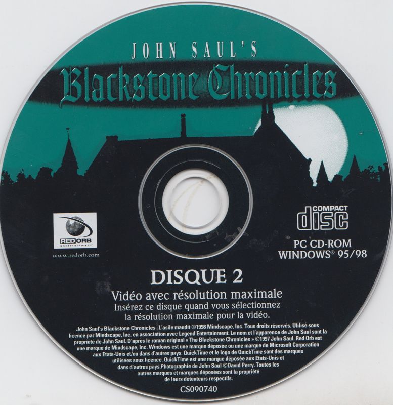Media for John Saul's Blackstone Chronicles: An Adventure in Terror (Windows): Disc 2