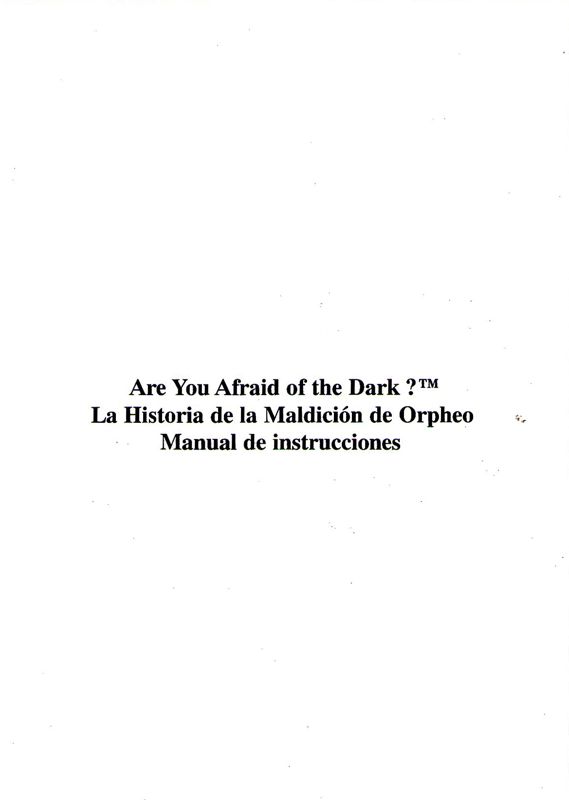 Manual for Are You Afraid of the Dark? The Tale of Orpheo's Curse (DOS)