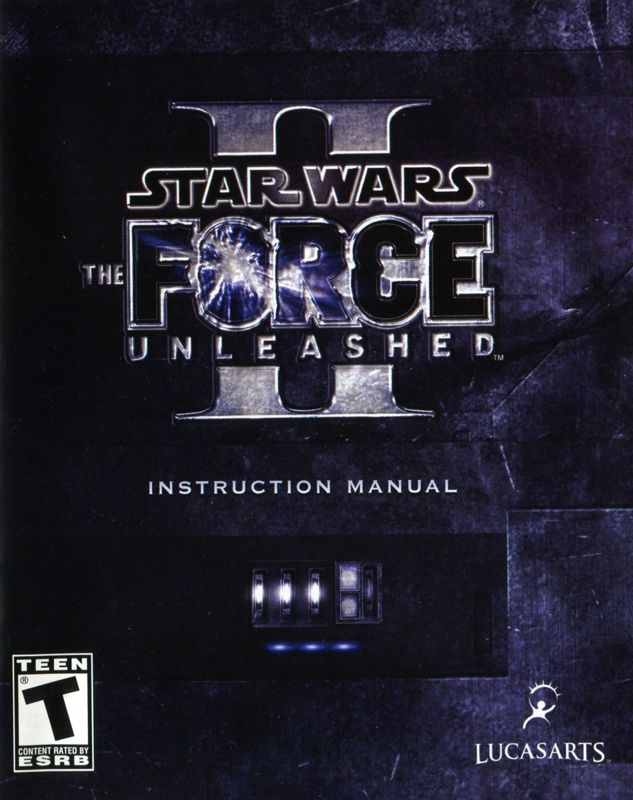 Manual for Star Wars: The Force Unleashed II (Collector's Edition) (PlayStation 3) (Transparent plastic box): Front