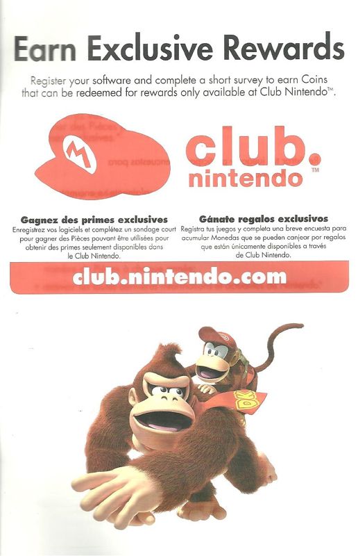 Extras for Donkey Kong Country Returns (Wii): Club Nintendo Pin - Front
