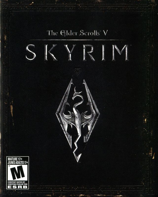 Manual for The Elder Scrolls V: Skyrim (PlayStation 3) (Greatest Hits release): Front (CDN version)