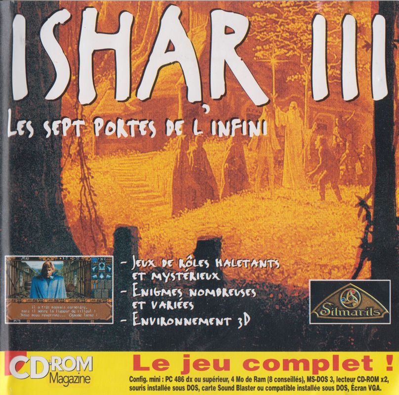 Front Cover for Ishar 3: The Seven Gates of Infinity (DOS) (CD-ROM Magazine #24 covermount (09/1997))