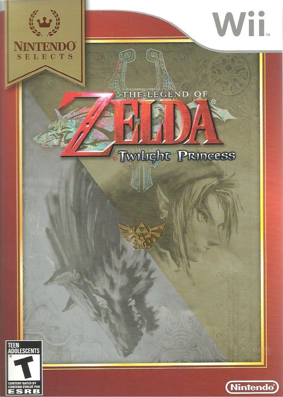 Nintendo Selects Wii U Zelda Twilight Princess Case, Manual and