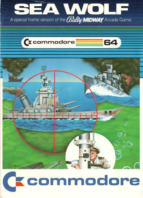 Manual for Sea Wolf (Commodore 64): Front
