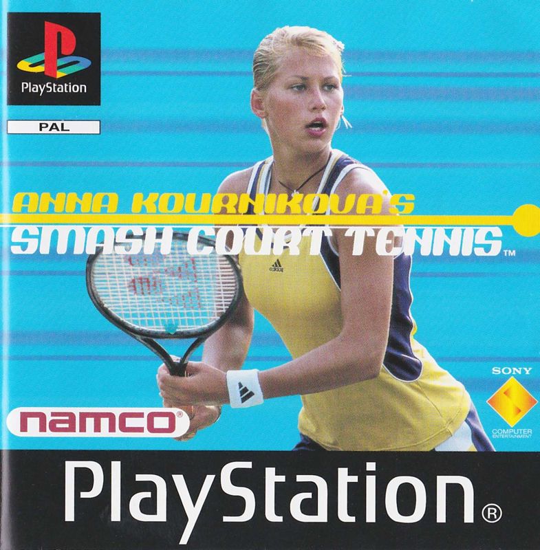 Manual for Anna Kournikova's Smash Court Tennis (PlayStation): Front