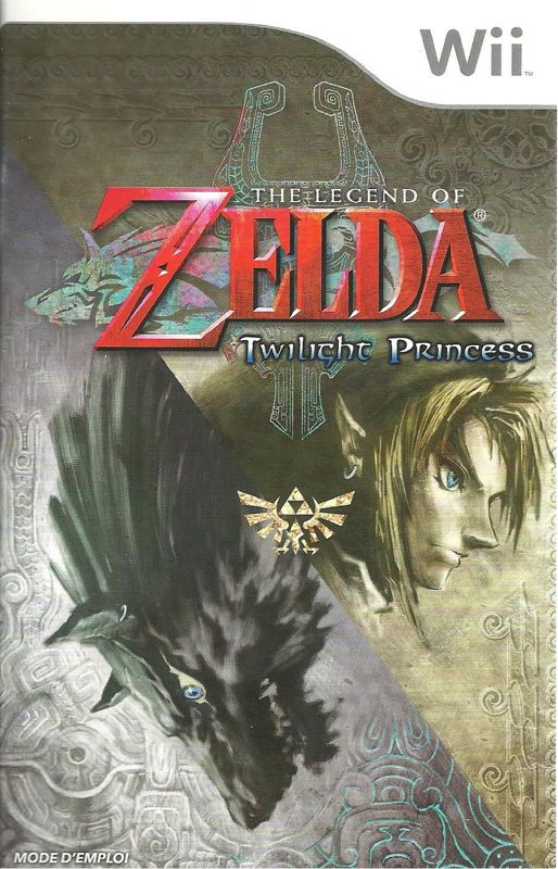 Manual for The Legend of Zelda: Twilight Princess (Wii) (Nintendo Selects): French Front