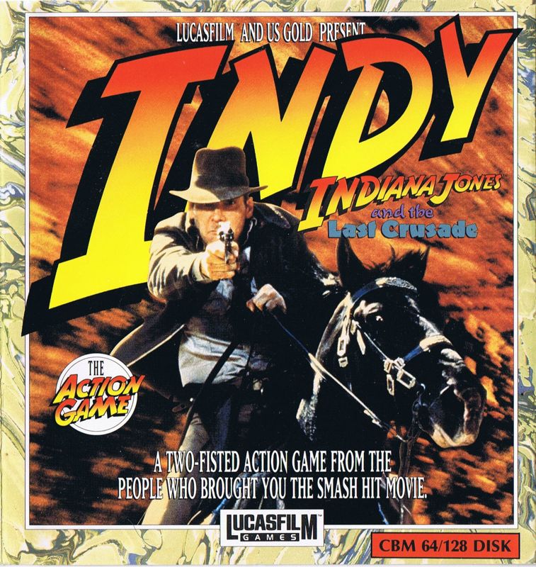 Front Cover for Indiana Jones and the Last Crusade: The Action Game (Commodore 64)