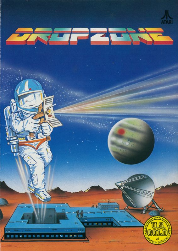 Front Cover for Dropzone (Atari 8-bit)