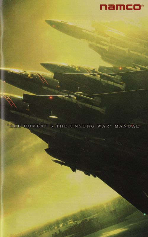 Manual for Ace Combat 5: The Unsung War (PlayStation 2) (PlayStation 2 the Best Series release): Front
