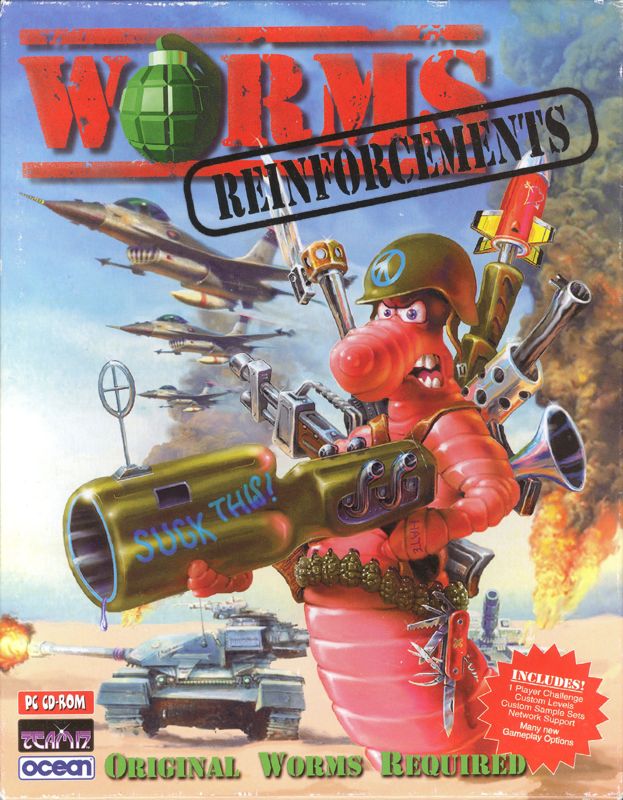 Front Cover for Worms: Reinforcements (DOS)