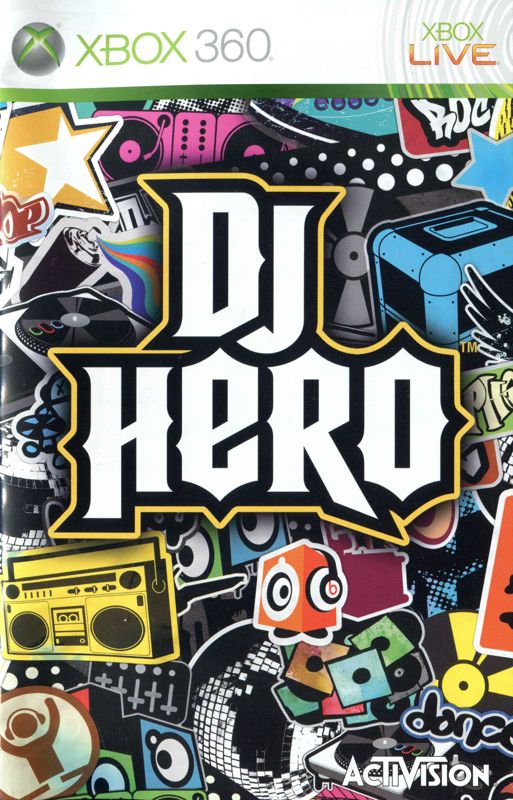 Manual for DJ Hero (Xbox 360): Front