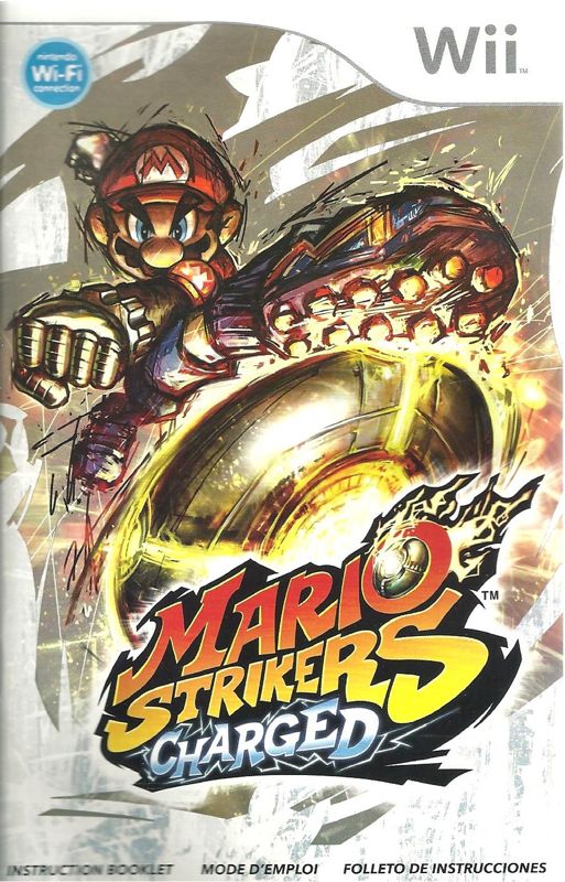 Manual for Mario Strikers Charged (Wii) (Nintendo Selects Release): Front