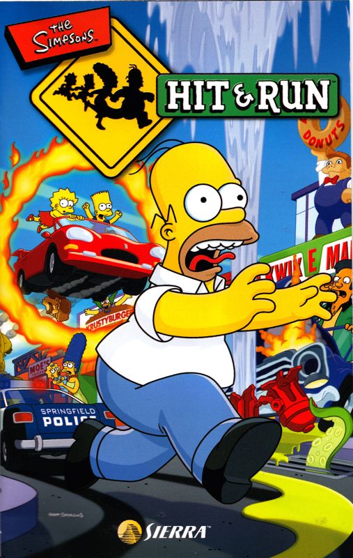 Manual for The Simpsons: Hit & Run (PlayStation 2): Front