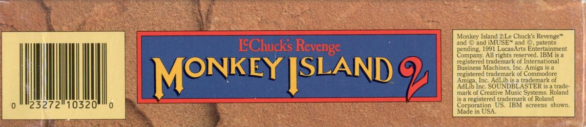 Spine/Sides for Monkey Island 2: LeChuck's Revenge (Amiga): Bottom