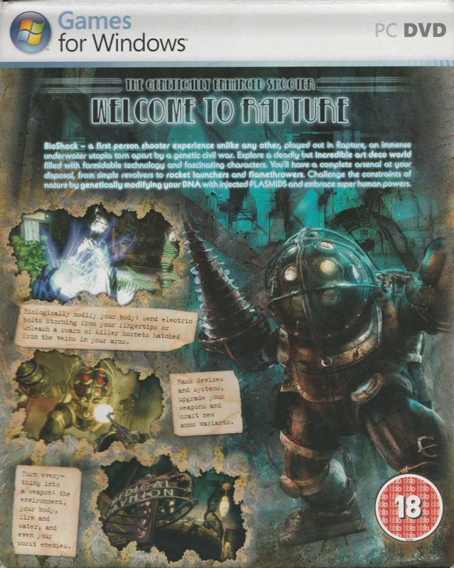 Spine/Sides for BioShock (Limited Edition) (Windows) (Cuboid Box): Right