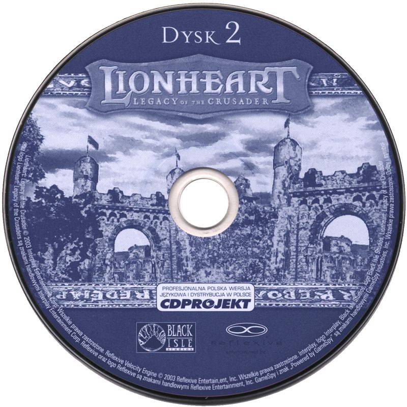 Media for Lionheart: Legacy of the Crusader (Windows) (nowa eXtra Klasyka release): Disc 2/2