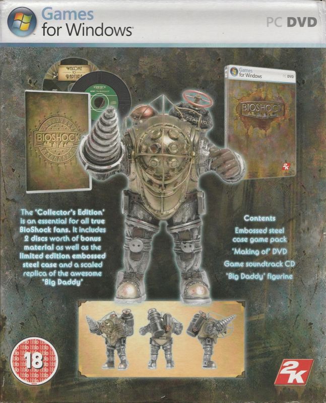 Spine/Sides for BioShock (Limited Edition) (Windows) (Cuboid Box): Left