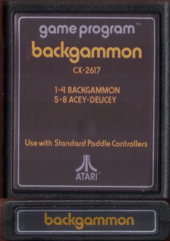 Media for Backgammon (Atari 2600)
