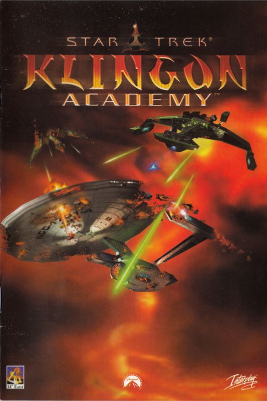Manual for Star Trek: Klingon Academy (Windows): Front