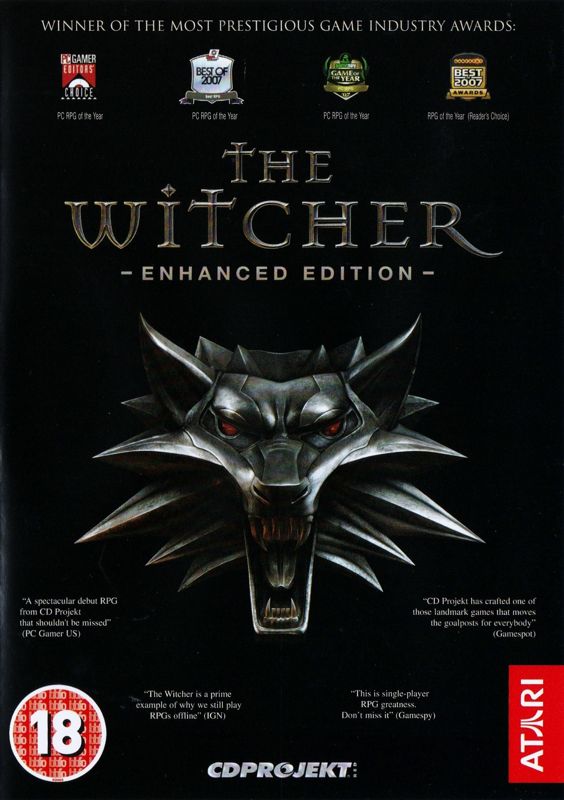 The Witcher Enhanced Edition~PC Game~Windows XP/Vista~New/Sealed~w/Slip  Cover 742725276550