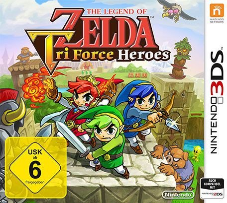Front Cover for The Legend of Zelda: Tri Force Heroes (Nintendo 3DS) (eShop release)