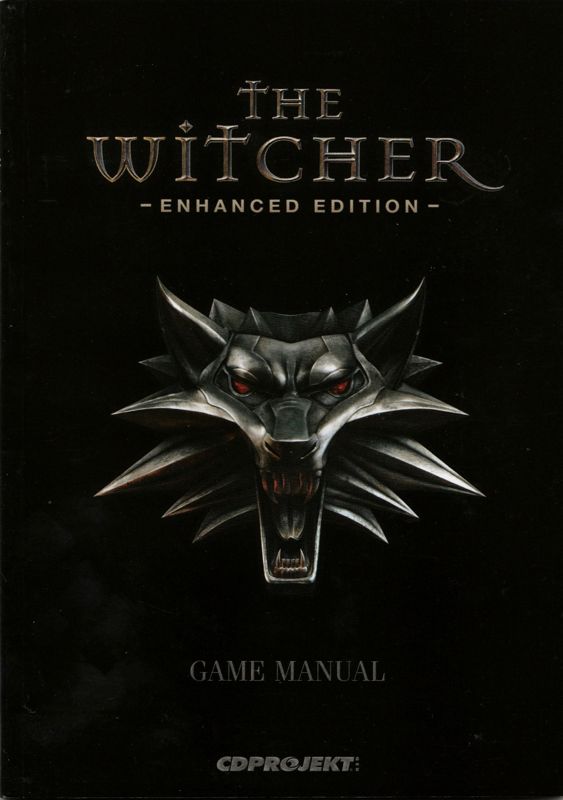 Manual for The Witcher: Enhanced Edition (Windows) (5 Disc Version): Game Manual - Front