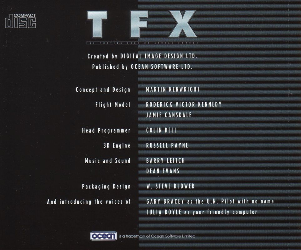 TFX cover or packaging material MobyGames