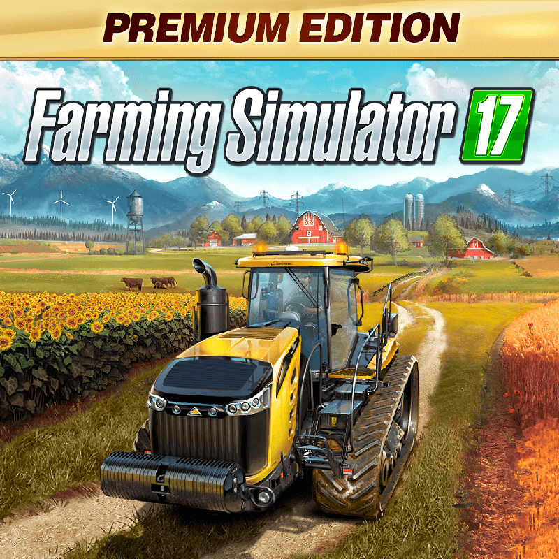 Front Cover for Farming Simulator 17: Premium Edition (PlayStation 4) (download release)