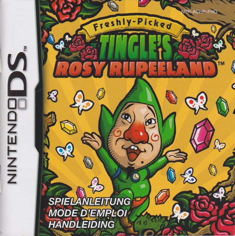 Manual for Freshly-Picked Tingle's Rosy Rupeeland (Nintendo DS): Front