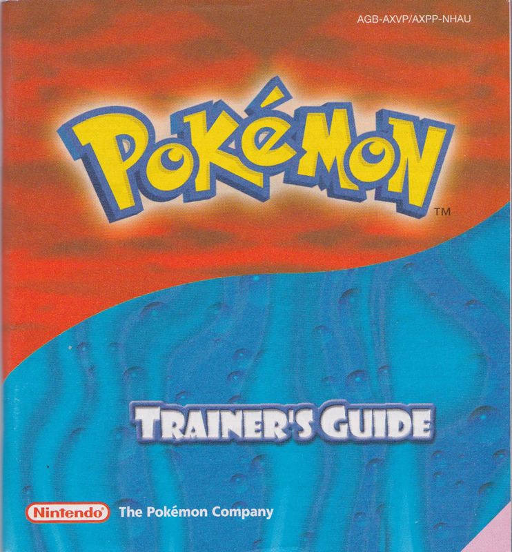 Manual for Pokémon Sapphire Version (Game Boy Advance): Front