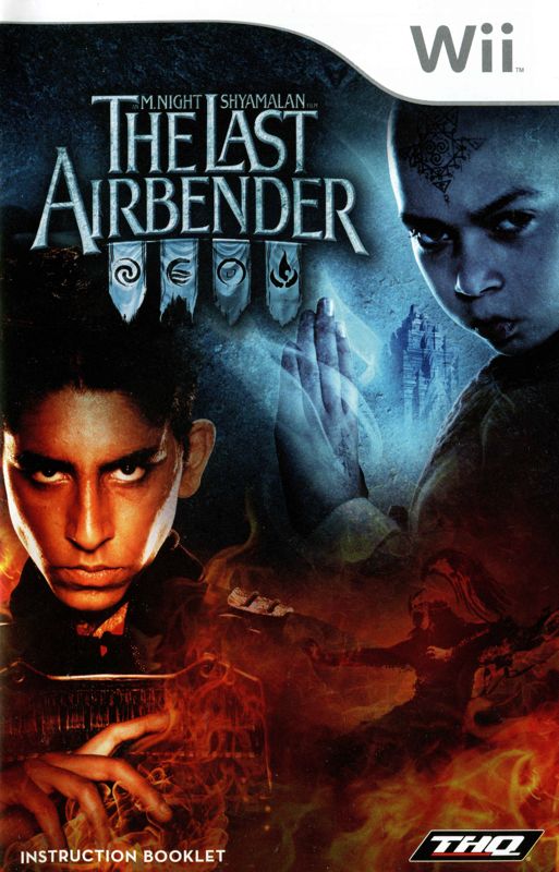 Manual for The Last Airbender (Wii): Front