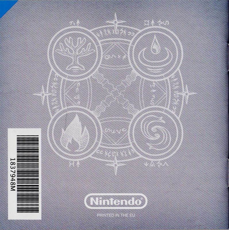 Manual for Golden Sun: Dark Dawn (Nintendo DS): Back