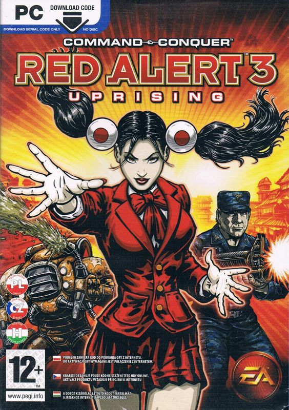 Front Cover for Command & Conquer: Red Alert 3 - Uprising (Windows) (Retail release with download code)