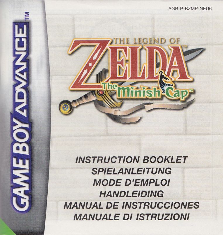 Manual for The Legend of Zelda: The Minish Cap (Game Boy Advance): Front