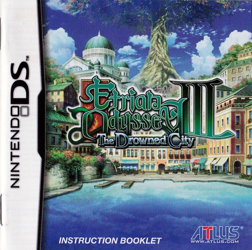 Manual for Etrian Odyssey III: The Drowned City (Nintendo DS): Front