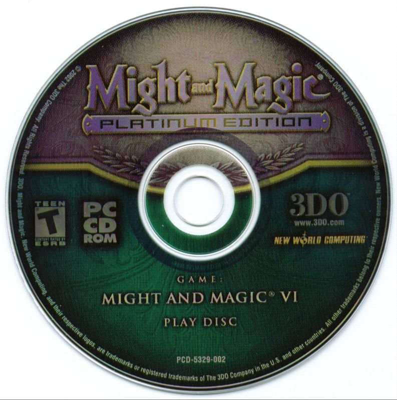 Media for Might and Magic: Platinum Edition (Windows): Might and Magic VI Play Disc