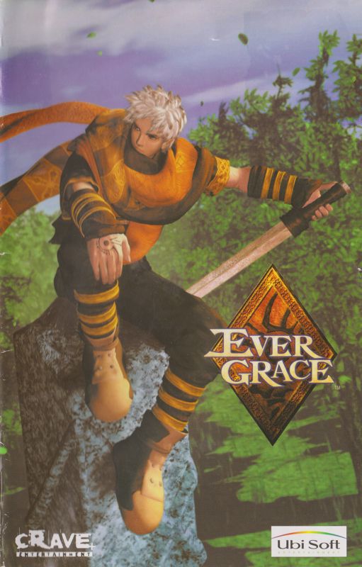 Manual for EverGrace (PlayStation 2): Front