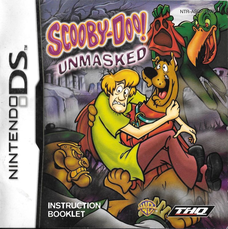 Manual for Scooby-Doo!: Unmasked (Nintendo DS): Front