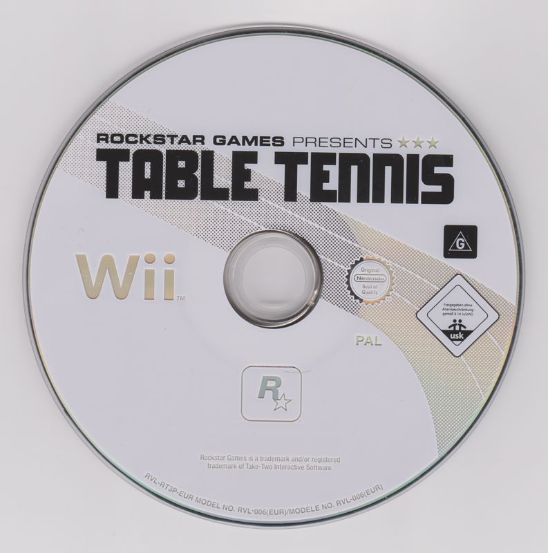 Rockstar Games presents Table Tennis cover or packaging material ...