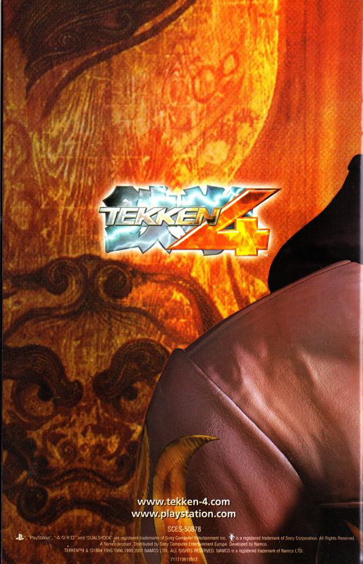 Advertisement for Tekken 4 (PlayStation 2) (Platinum release): Namco game guide - Back