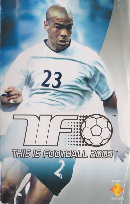 Manual for World Tour Soccer 2003 (PlayStation 2): Front