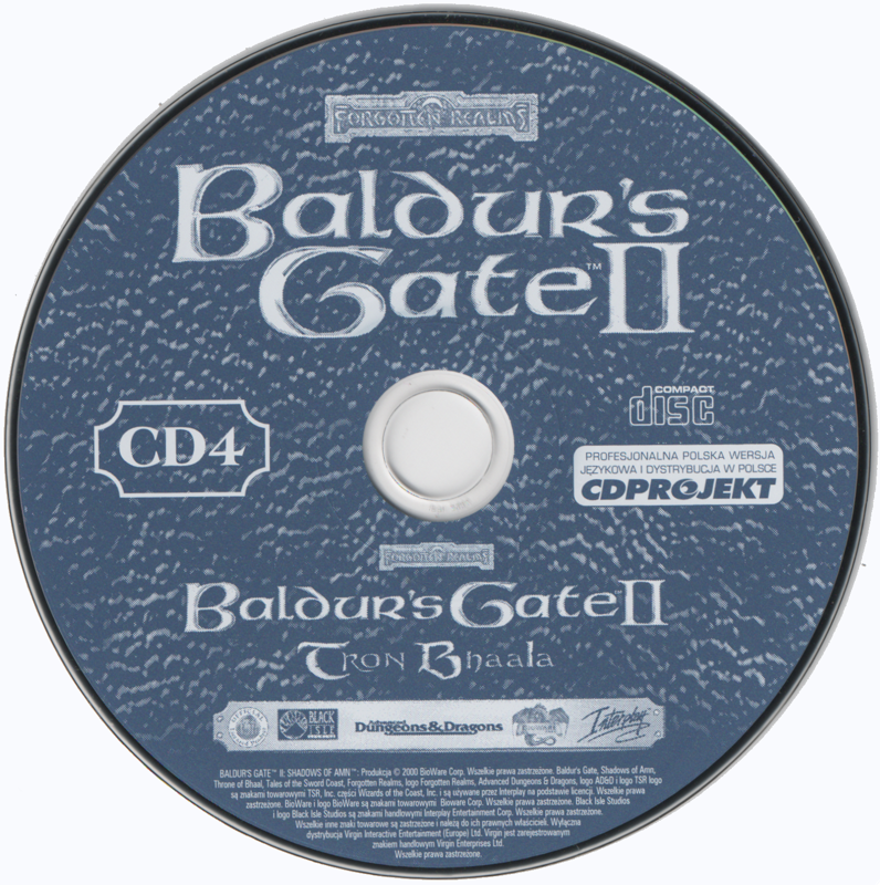 Media for Baldur's Gate II: The Collection (Windows) (Nowa eXtra Klasyka release): Disc 4