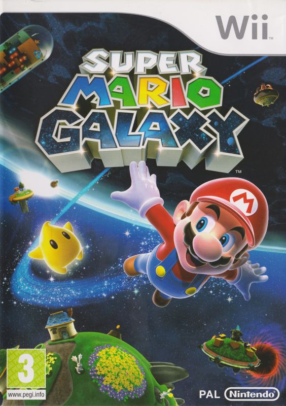 Front Cover for Super Mario Galaxy (Wii) (Reprint release)