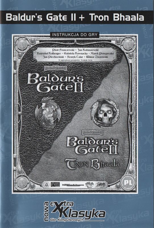Manual for Baldur's Gate II: The Collection (Windows) (Nowa eXtra Klasyka release): Front
