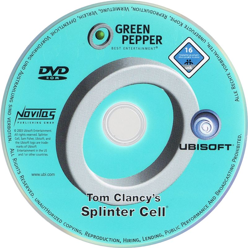 Media for Tom Clancy's Splinter Cell (Windows) (Green Pepper release (#240))