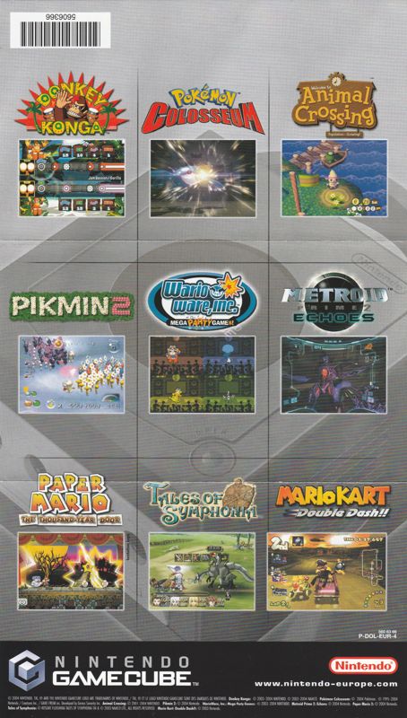 Advertisement for Pikmin 2 (GameCube): Various Gamecube Games